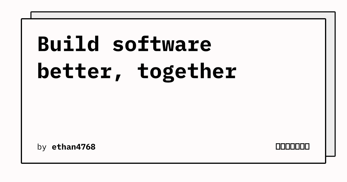 Build software better, together | 寻岳的网络日志